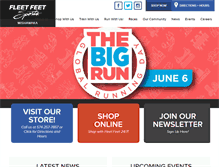 Tablet Screenshot of fleetfeetmishawaka.com